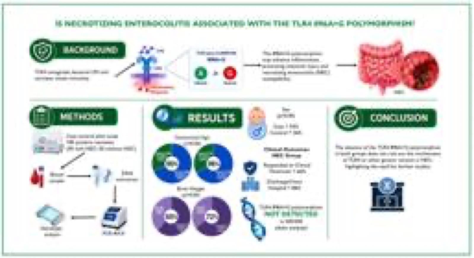 Is necrotizing enterocolitis associated with the 896A/G polymorphism in the toll-like receptor 4 (TLR4) gene? 8 Visual abstract