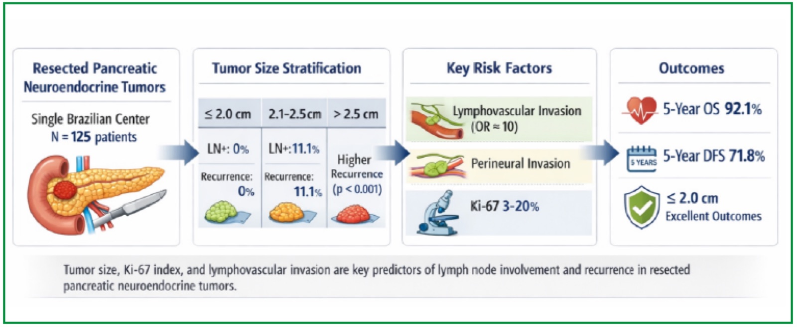 Size alone is not enough: Ki-67 and invasion patterns identify high-risk pancreatic neuroendocrine tumors 6 Visual abstract